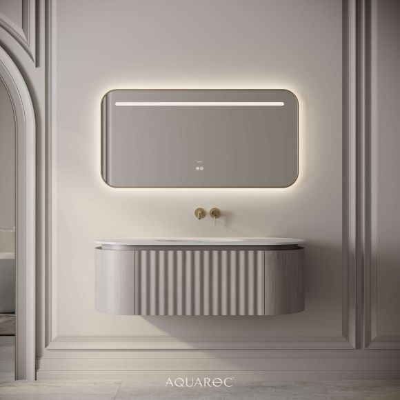 Belgravia Vanity Unit & Stone Basin 1200mm Sabbia Grigio Oak